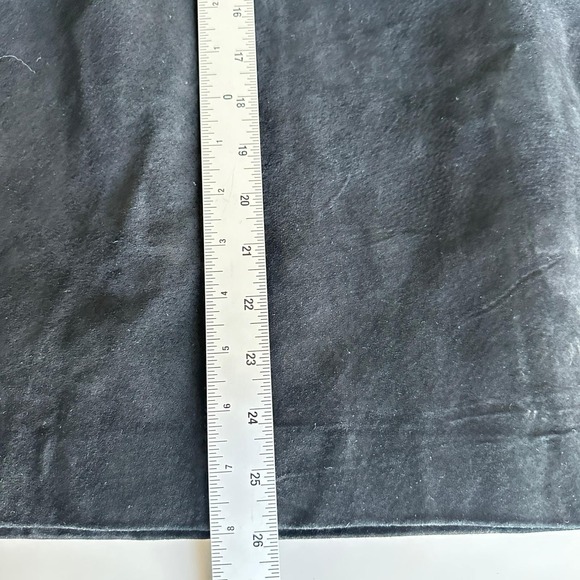 VTG‎ Coldwater Creek Black Suede Leather Skirt 2X Western Boho NWT Cowgirl - Picture 9 of 10
